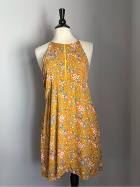 Everly Floral Halter Mini Dress